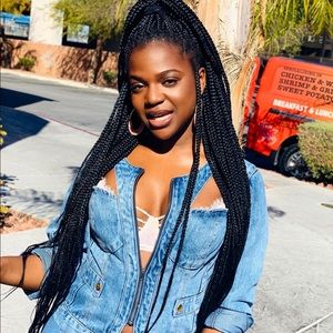 Fashion Nova Cut-Out Denim Jacket